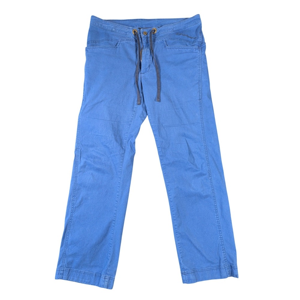 Black Diamond Blue Credo Climbing Pants Womens 12 Drawstring Outdoor Hiking